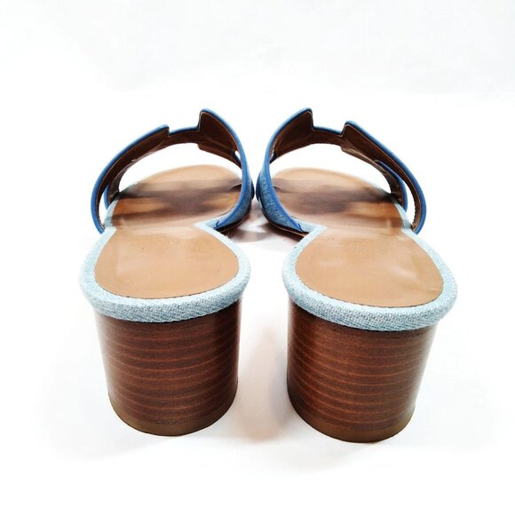 Hermes Sandals Women Light Blue Denim 475-052925 - Picture 8 of 8